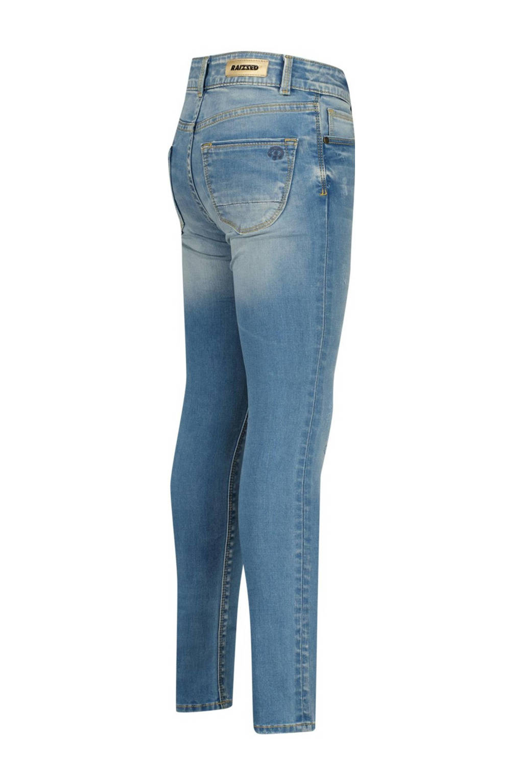 Raizzed skinny jeans Chelsea Crafted met slijtage mid blue stone
