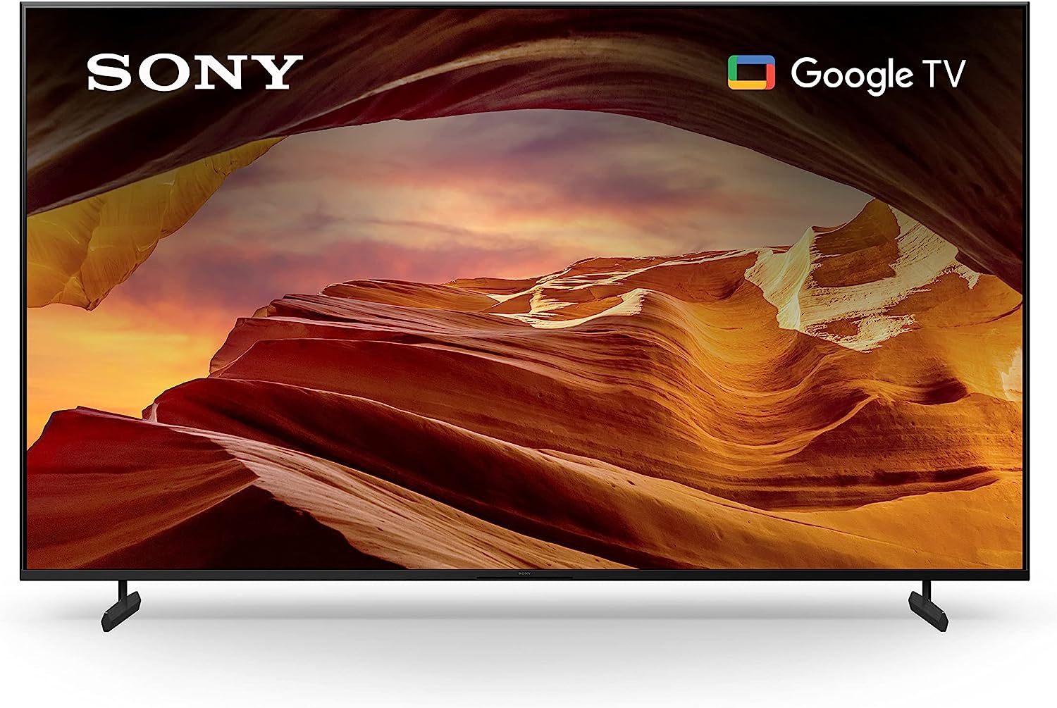 TV Sony 4K Ultra HD de 55 polegadas Série X77L: Smart TV LED com Google TV KD55X77L - Modelo 2023, Preta