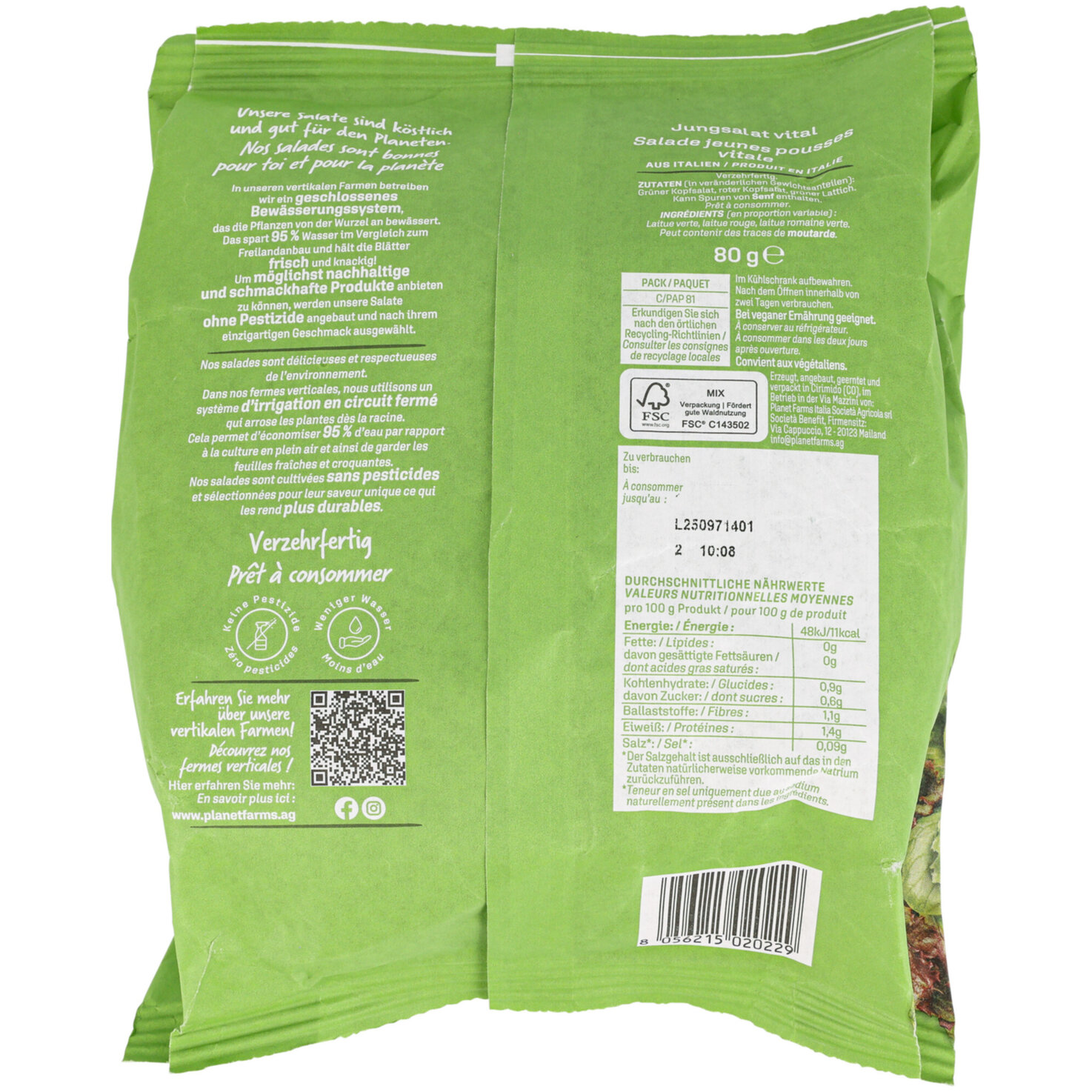 Planet Farms Jungsalat vital -