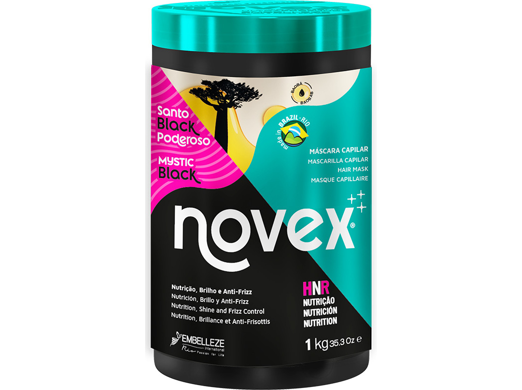 MÁSCARA NOVEX SANTO BLACK PODEROSO 1KG