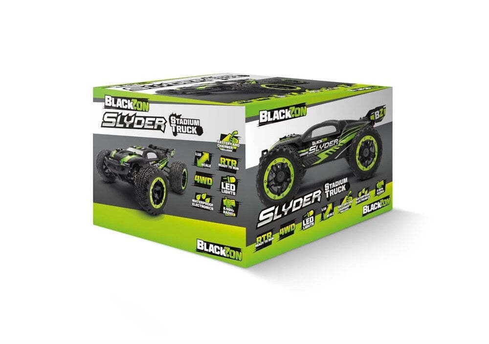 BLACKZON - Slyder ST 1/16 4WD Electric Stadium Truck - Grøn