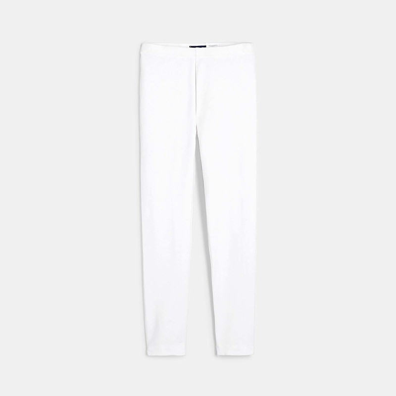 Leggings unis blanc fille