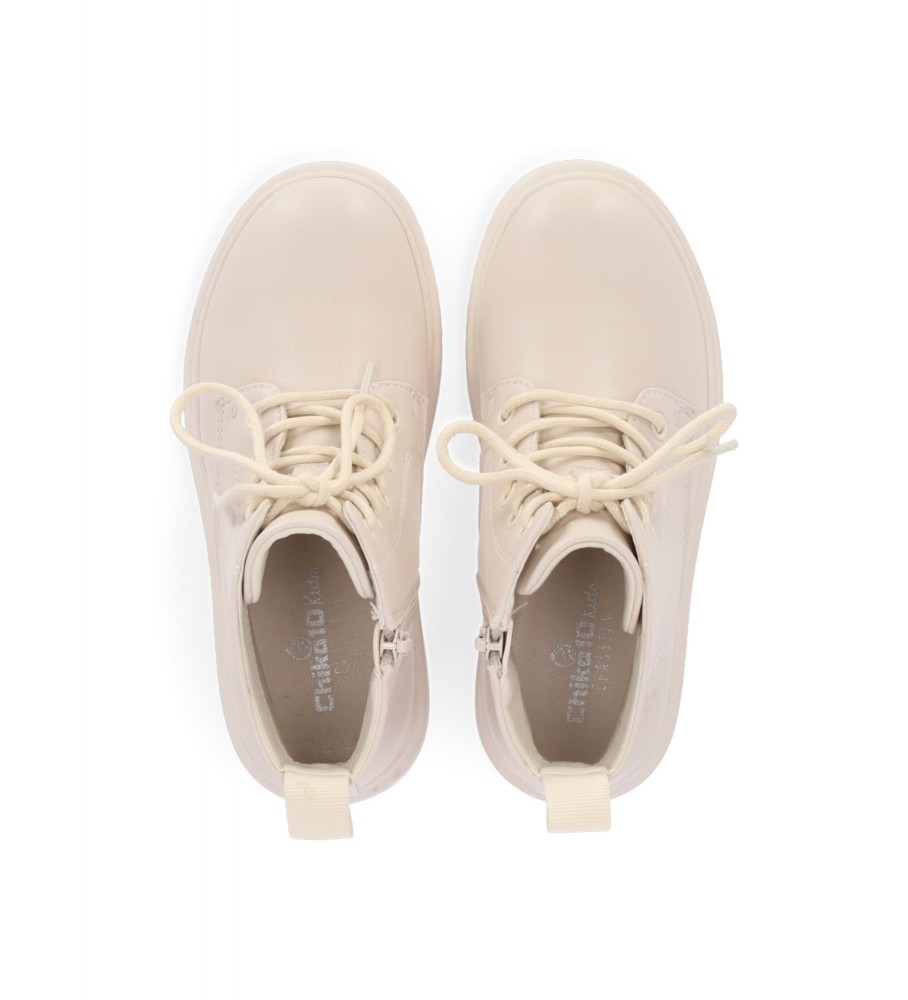Botas infantis Chika10, tamanho Holland 10, bege.