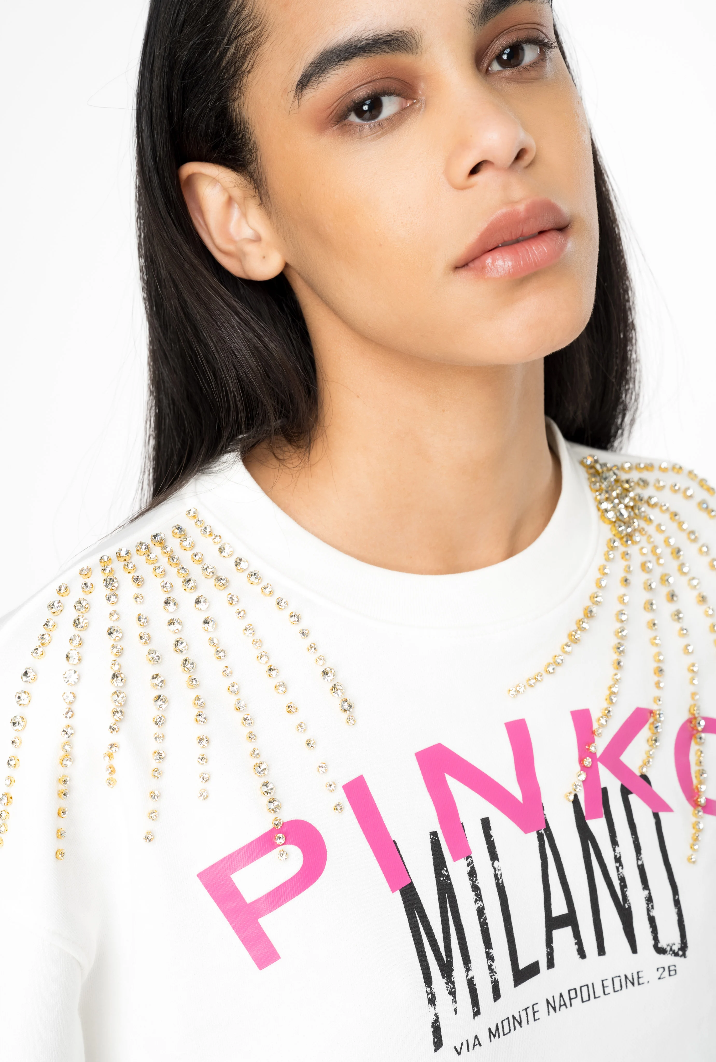Sweat-shirt pinko cities | Blanc