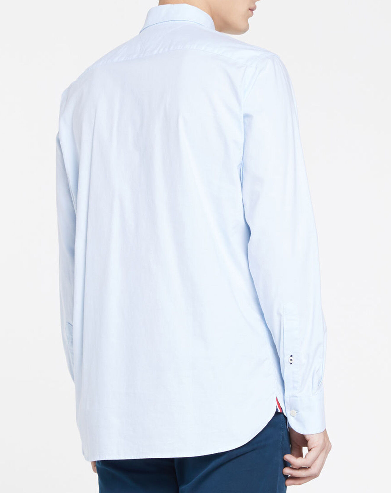 Tommy Hilfiger Chemise droite Refined Oxford Flex bleu clair