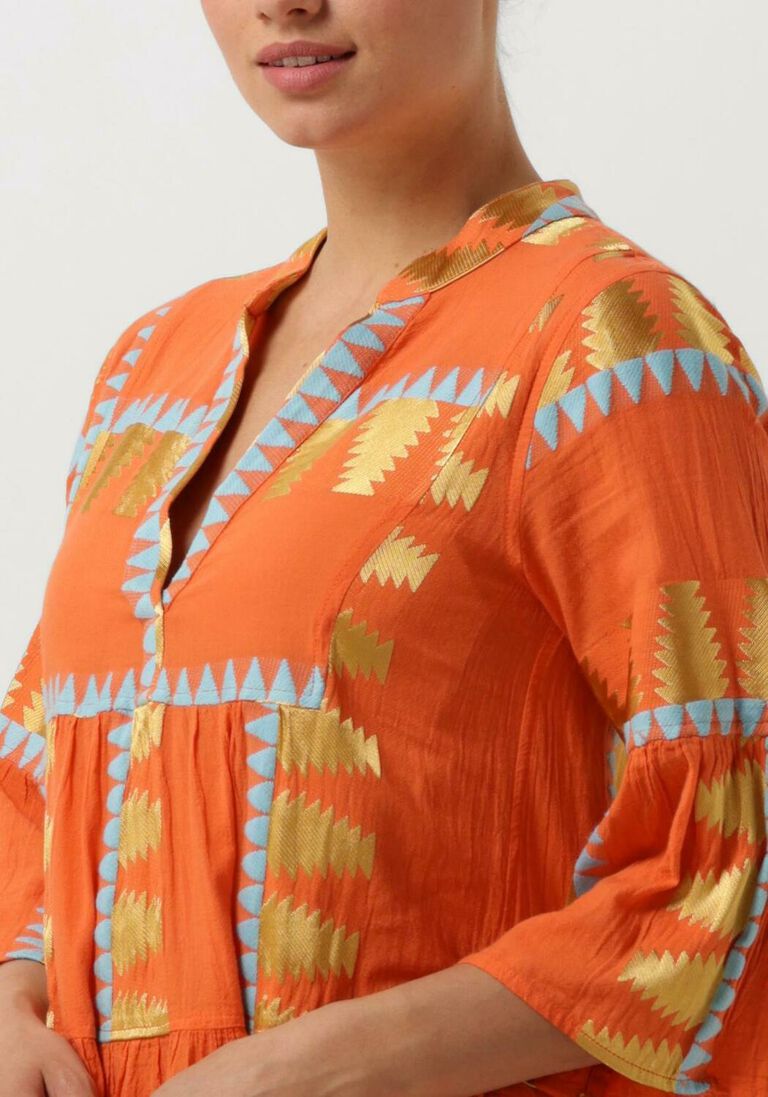 NEMA oranje nema mini jurk zadie