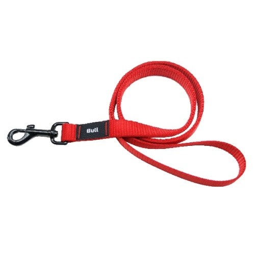 Guia de nylon simples para cães, vermelha