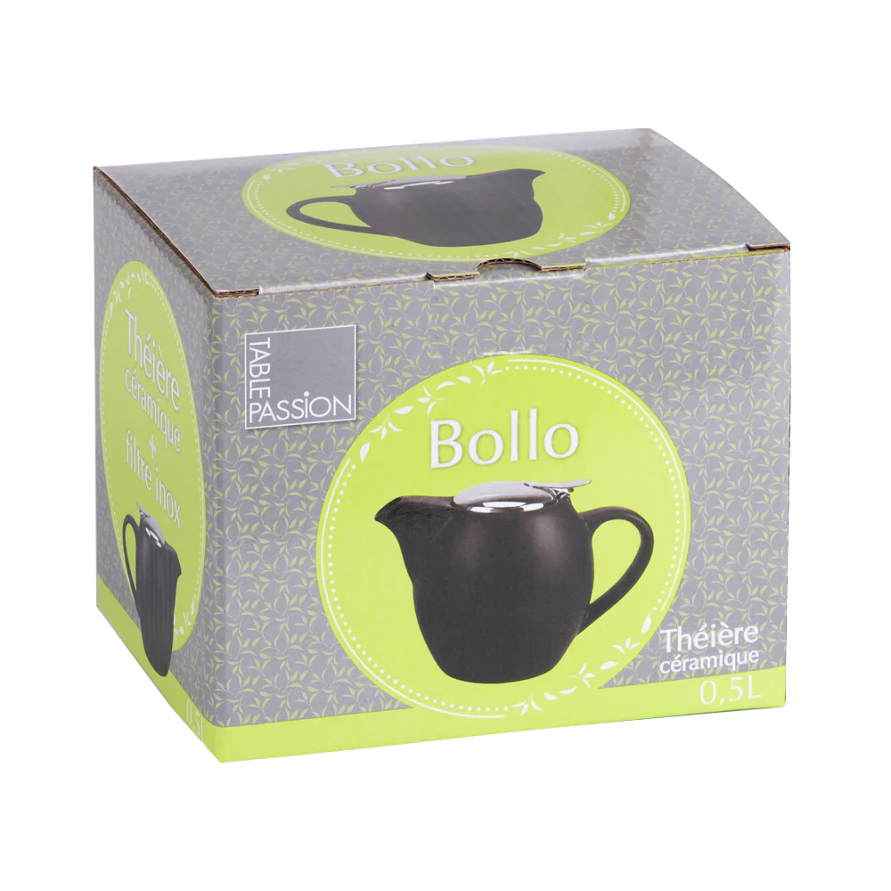 Théière Bollo 0,5 l blanc Table passion