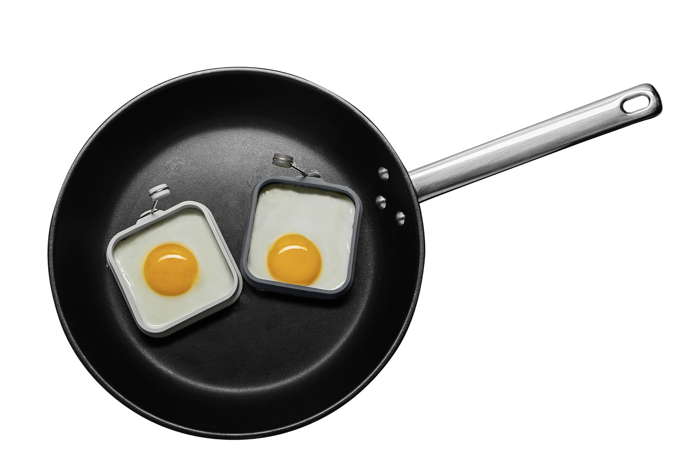 Hitzebeständiges Eiformer-Set aus Silikon, 2-teilig