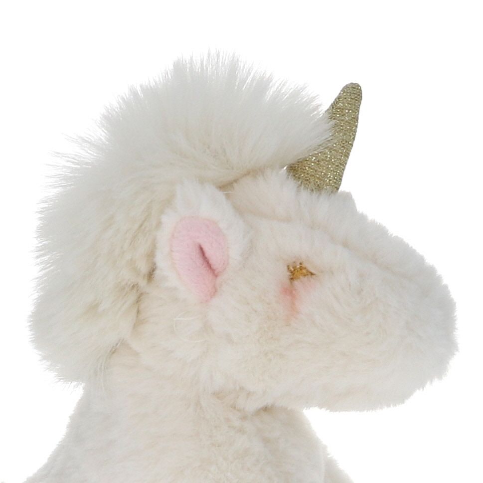 Peluche licorne blanche rose et lurex Mercredi et Patati
