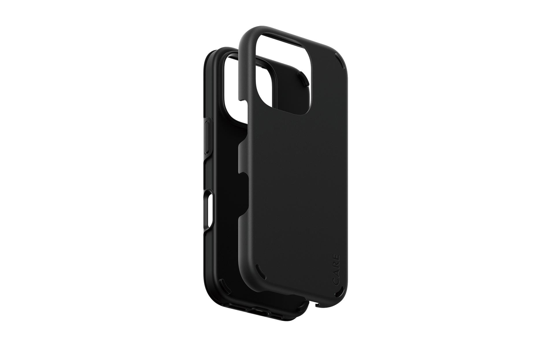 Back Cover Feature Double Defense iPhone 16 Pro SchwarzSchutzhülle für das Apple iPhone 16 Pro