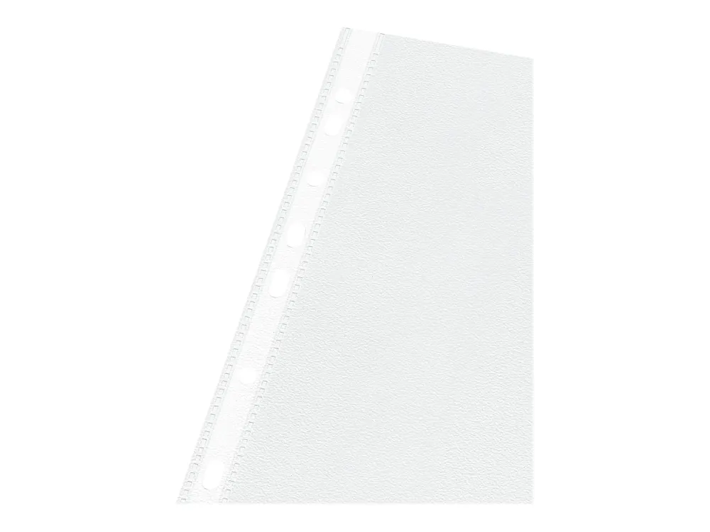 Plastlommer A4 Esselte 0,115 mm åben top/venstre præget - (100 stk.)