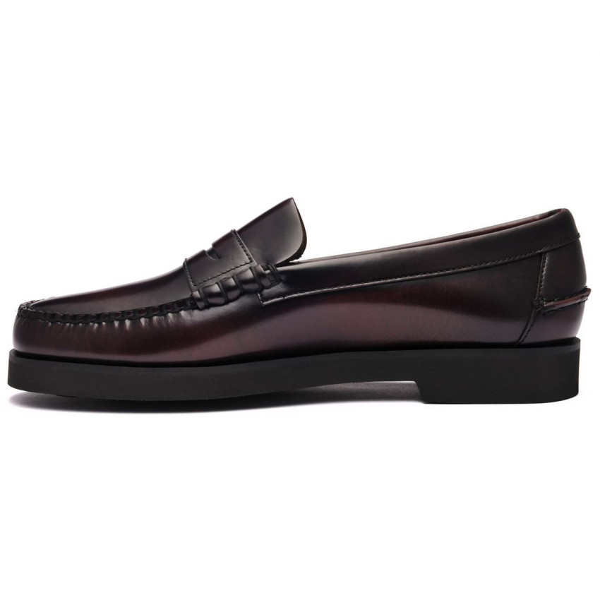 DAN POLARIS REGULAR Brown Burgundy MOCASSIN-Mocassin pour homme en cuir largeur regular