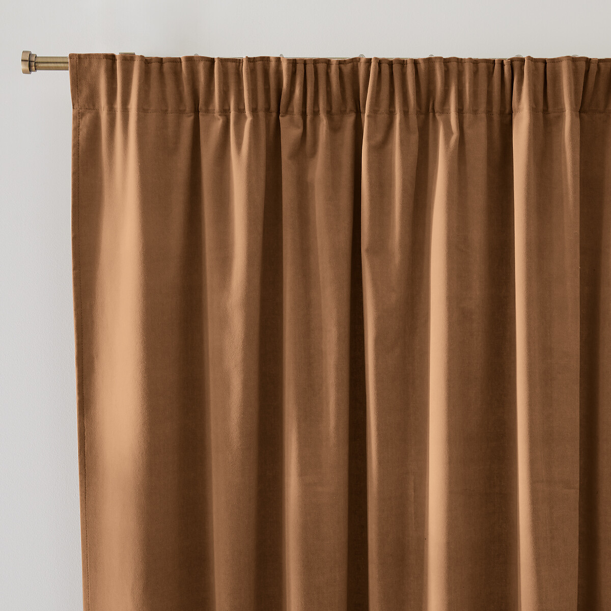 LA REDOUTE INTERIEURS<br>Cortina de veludo com debrum franzido, Veludo