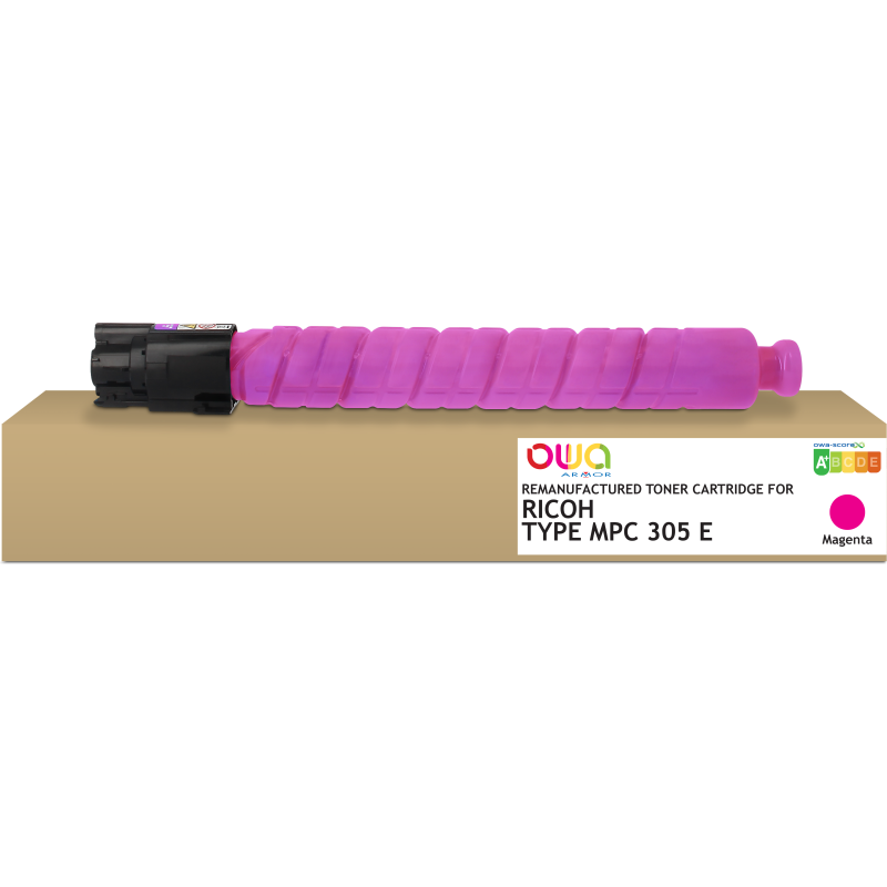 Toner remanufacturé OWA - standard - Magenta - pour RICOH 841596, RICOH 842081