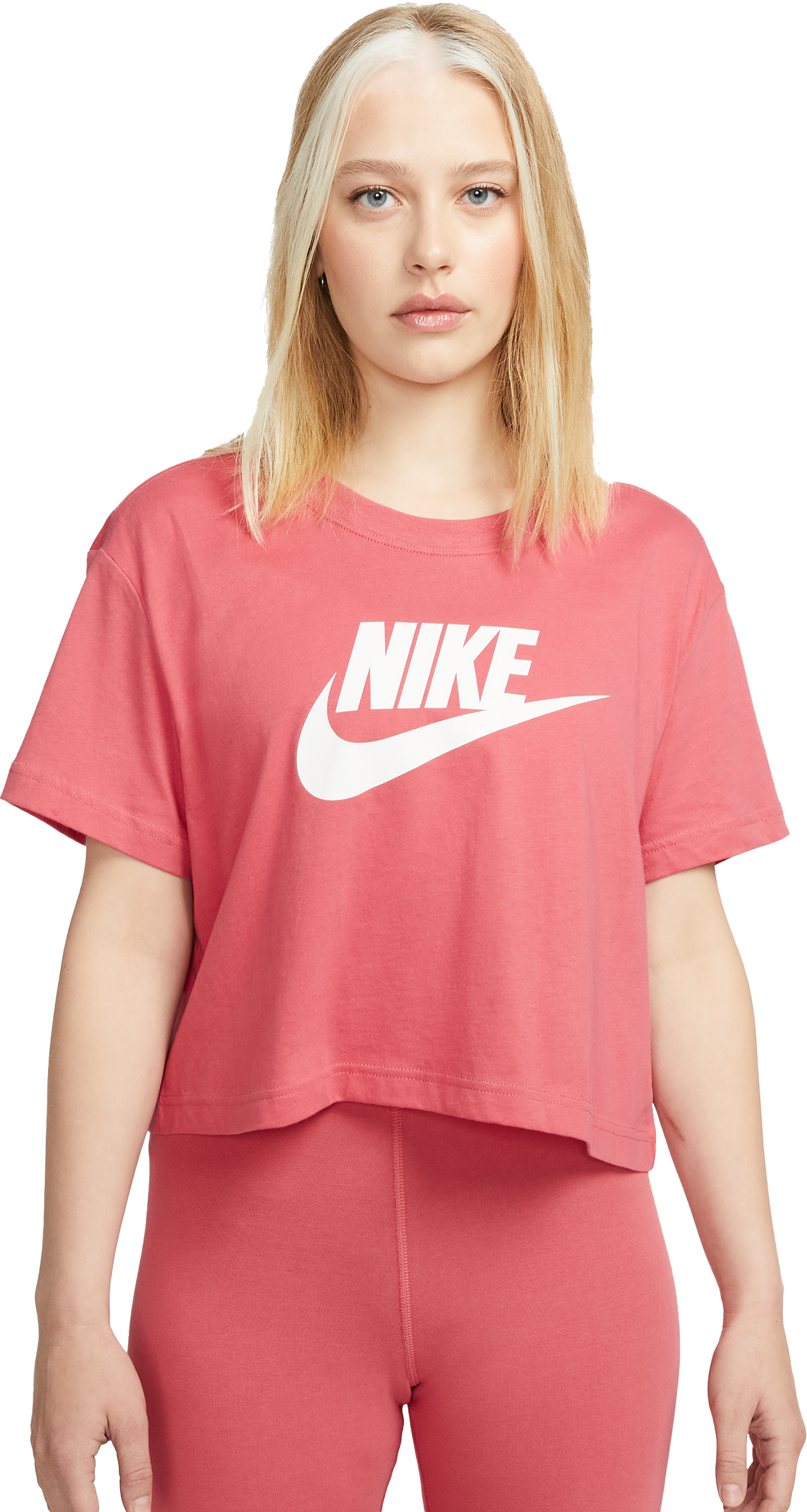 Nike Essential Cropped T-Shirt Damen Pink F622
