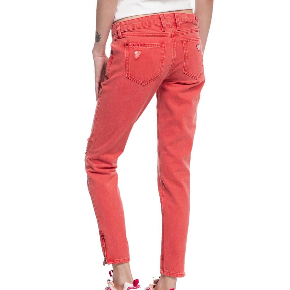 Guess Jean Skinny Rouge Femme Guess Marilyn
