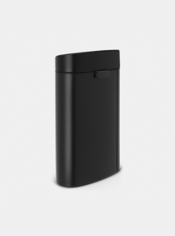 Touch Bin New afvalemmer, 40 liter, kunststof binnenemmer - Matt Black