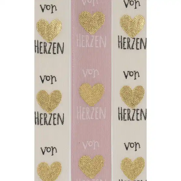 LAVPKT Geschenkb. Von Herzen rosa 25mm / 3