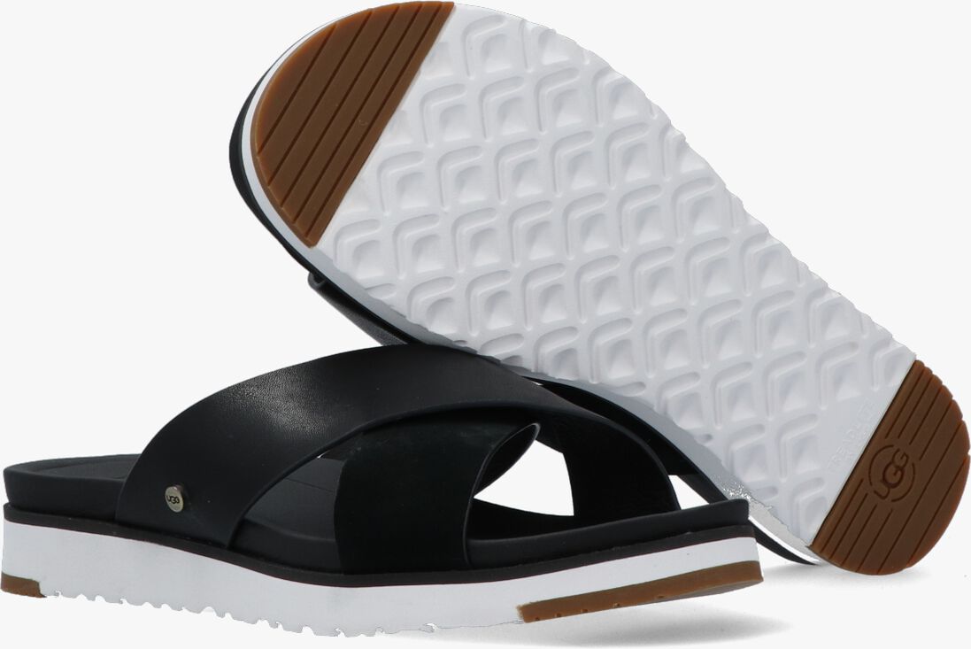 zwarte ugg slippers w kari slide