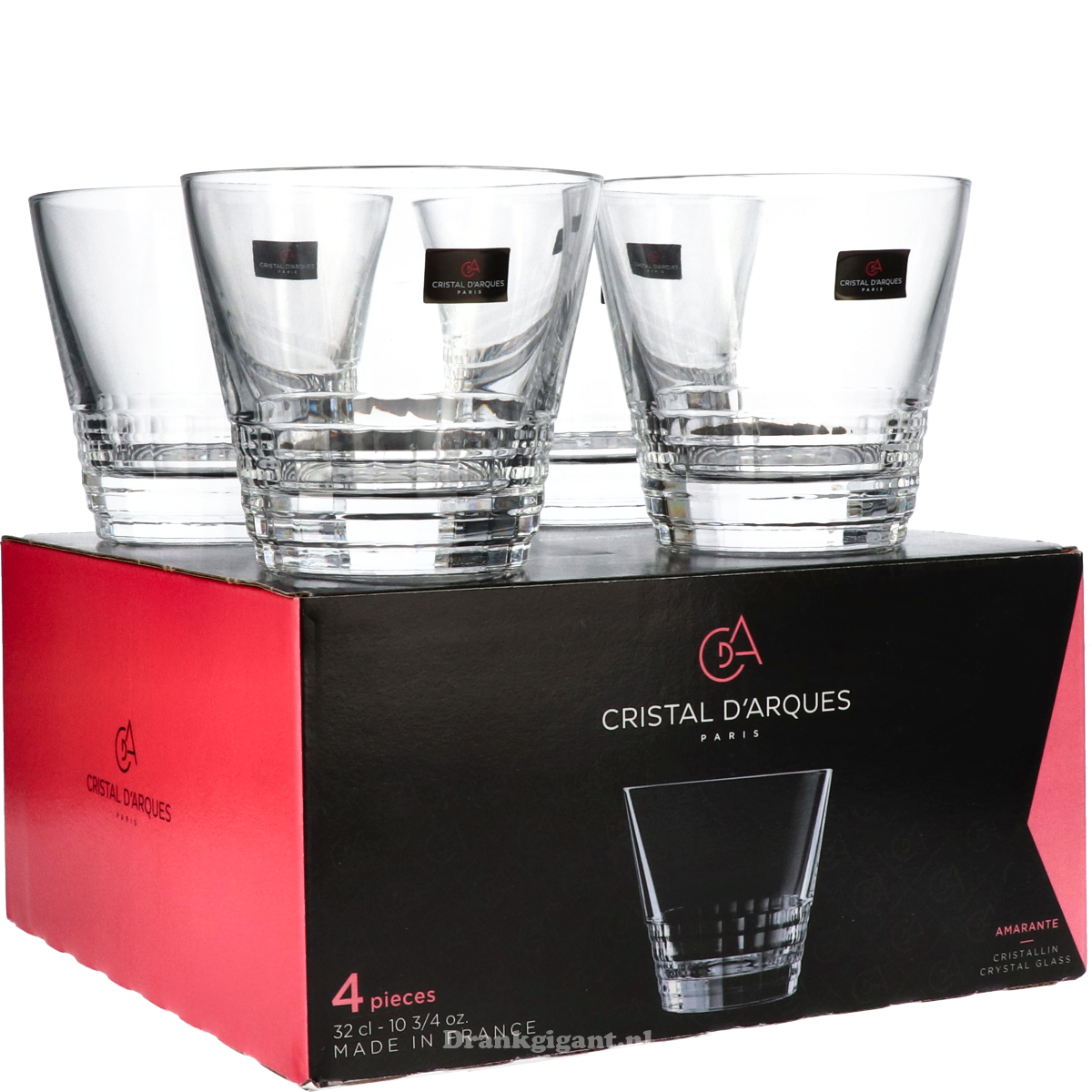 Cristal D'Arques Vintage Set (4 Glazen) 32 cl