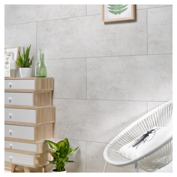 Dumawall+ wandtegel kunststof Light cement 1,95m² 37,5x65cm 8 stuks