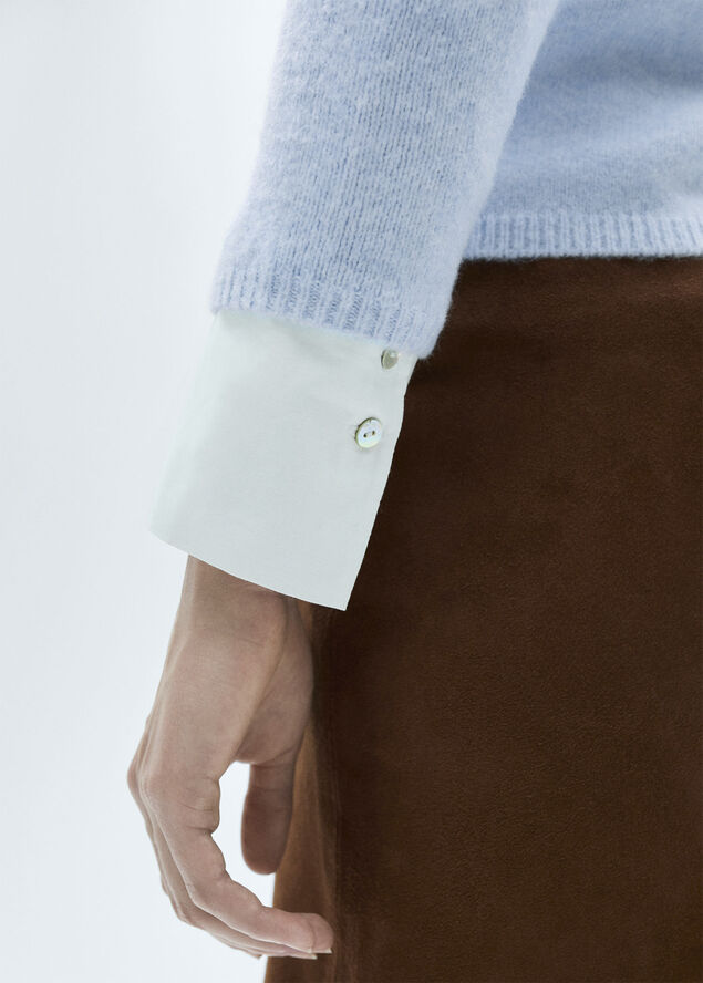 MANGO SWEATER. -- SEEDS Lt-pastel blue