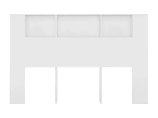 Armoire de tête de lit Blanc 160x18,5x104,5 cm
