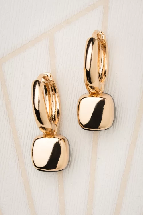 Day&Eve by Go Dutch Label Eleanor oorbellen in zwart en goud