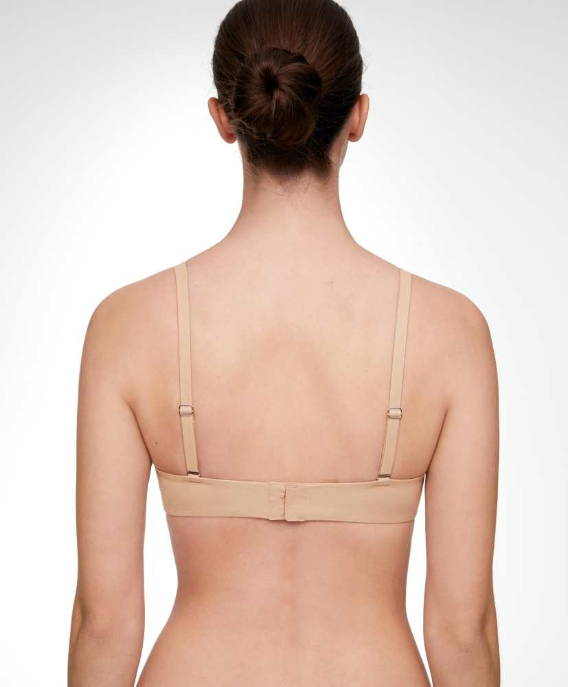 Sutiã triangular push-up de algodão