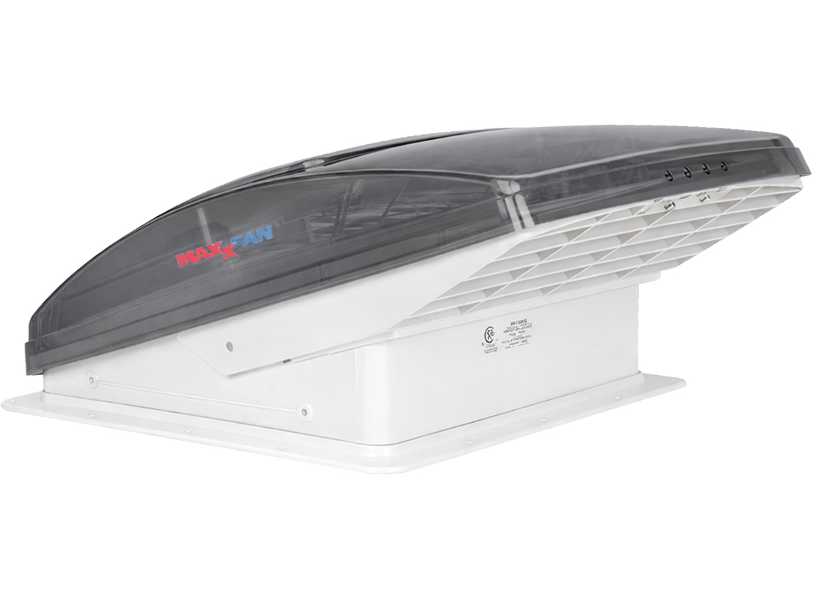 Maxxfan Deluxe 40 x 40 dakluik met ventilator - transparent