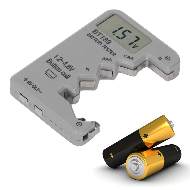 Digitaler Batterie Tester Prüfer LCD Anzeige für Typ AA / AAA / C / D / E / N / Knopfzellen