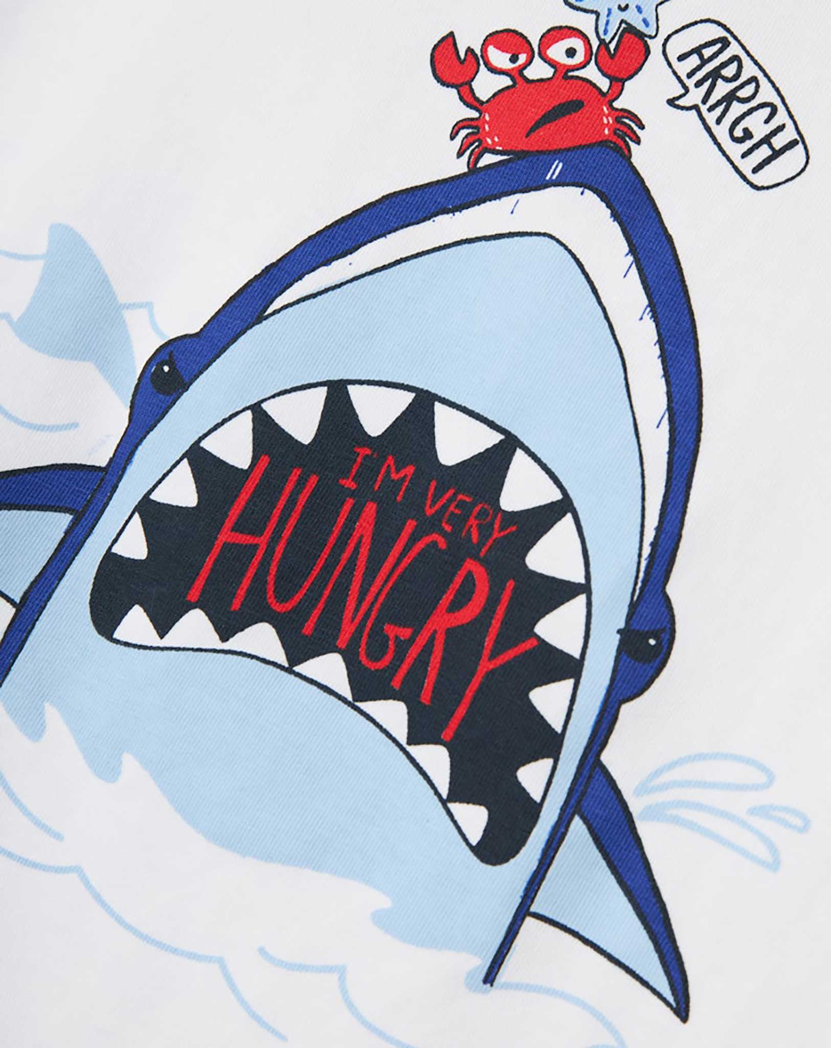 T-Shirt NMMVUX HUNGRY in bright white