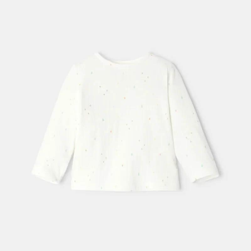 T-shirt à manches longues en coton bio naissance Absorba Gris ou noir