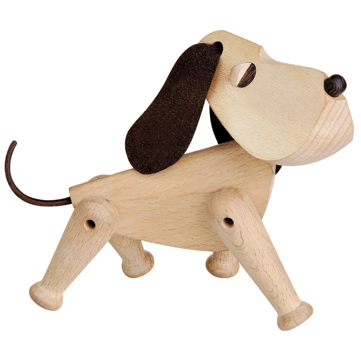 Architectmade - Holzhund Oscar H 13 cm, Buche