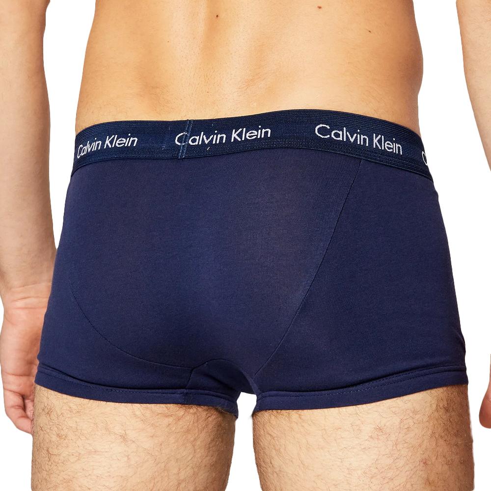 Calvin Klein Jeans X3 Boxers Marine Homme Calvin Klein Low Rise Trunk