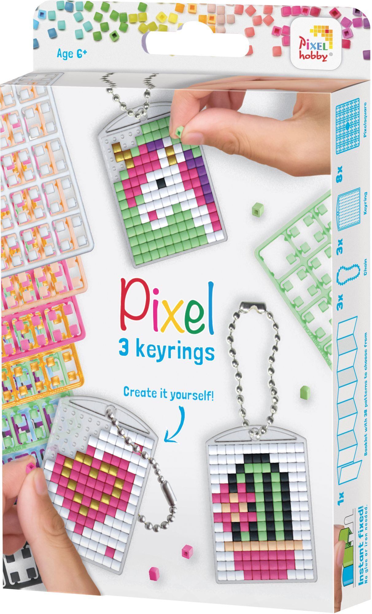PRACHT Pixel Medaillon Set Mädchen