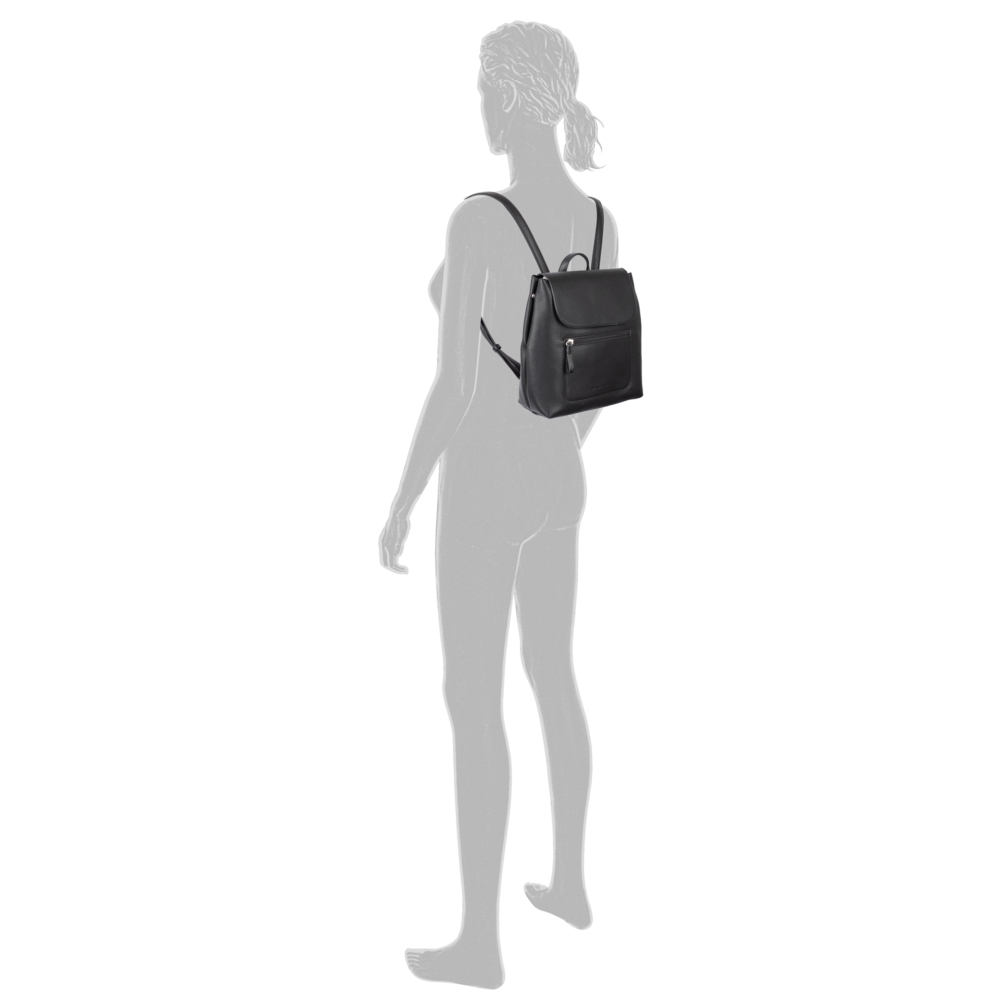 TOM TAILOR Rucksack »Elis« aus weich gekörntem Lederimitat auffällige Ziernaht und feinem Logo