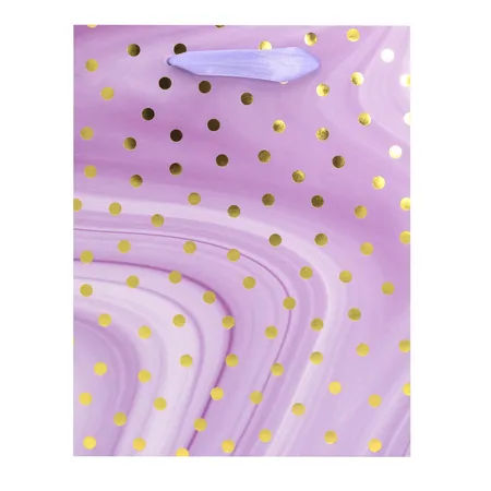 Idena Geschenktasche Dot lila 18x23x8cm FSC-Mix