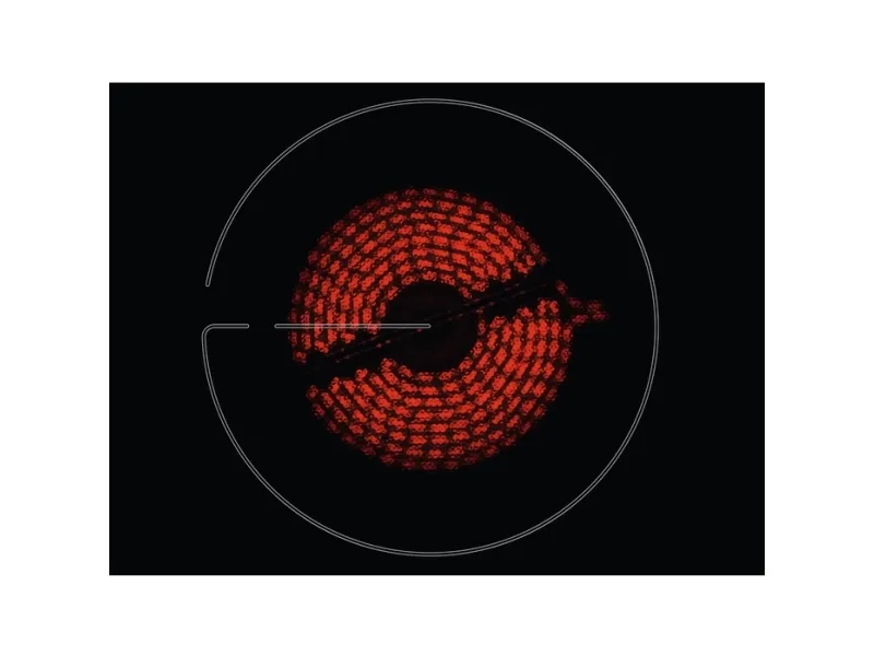 [OUTLET] - Zanussi ZHRN641X, Sort, Indbygget, 60 cm, Keramisk, Keramisk, 4 zone(s)