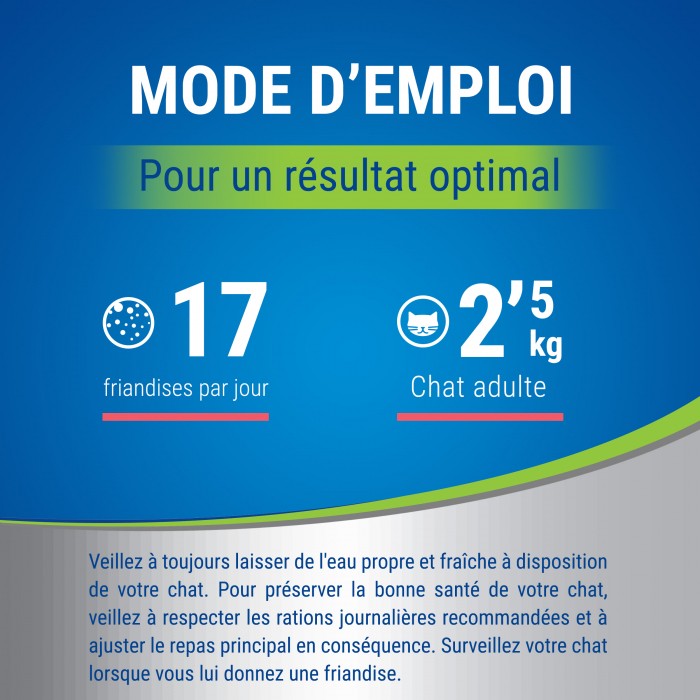 Bouchées Dentalife au saumon - Friandises bucco-dentaires pour chat