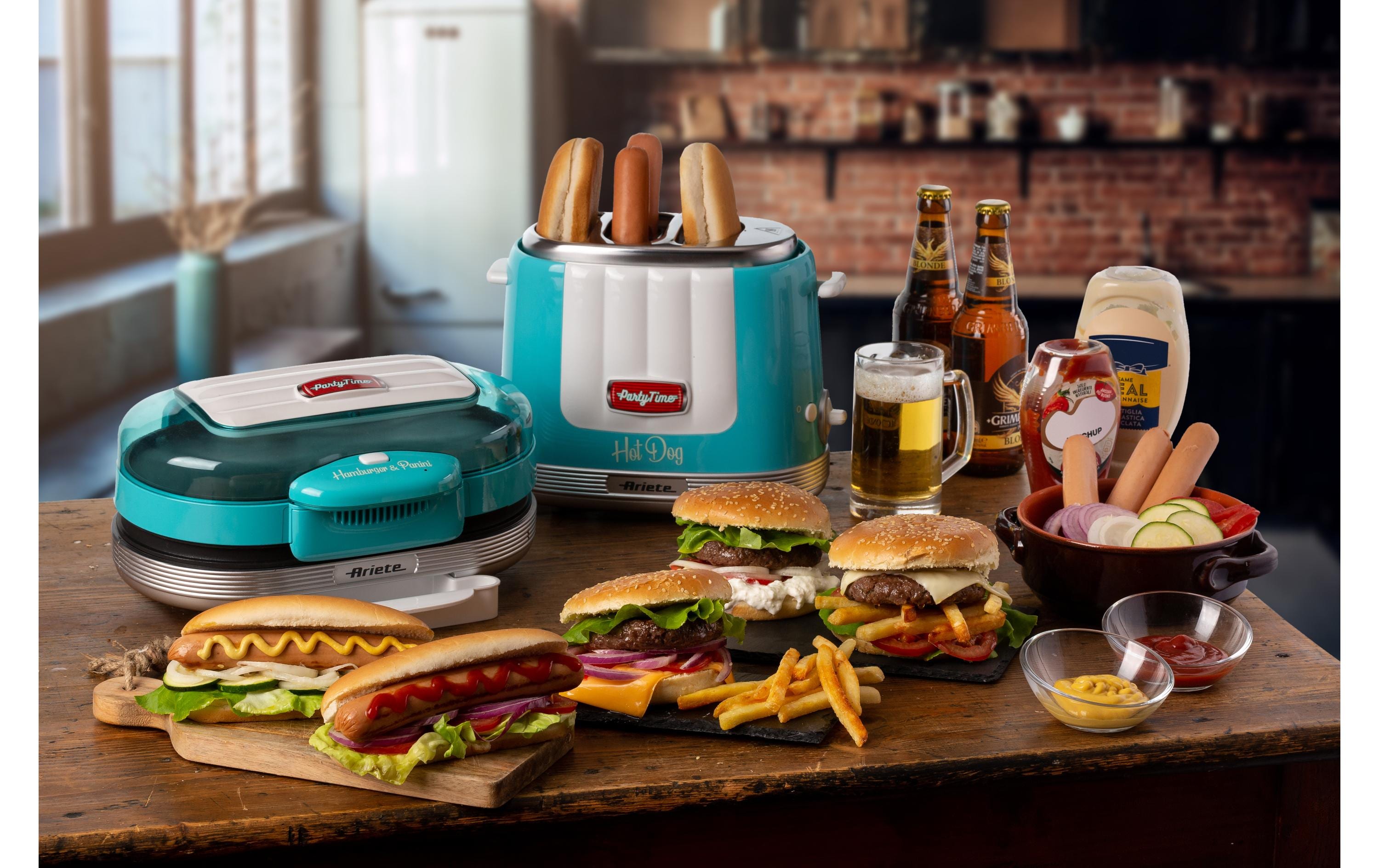 Hot Dog Maschine Party Time ARI-206-BL BlauHot Dog-Gerät