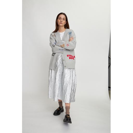 Stella Nova The Tailors Cardigan, Light Grey, M