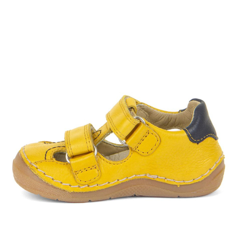 Froddo Froddo Amplio Paix Sandales Deux Scratchs Jaune Moutarde