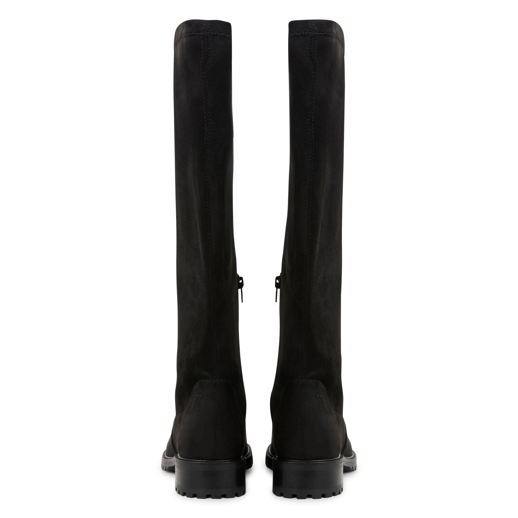 BAMBA - Bottes en cuir velours | Noir