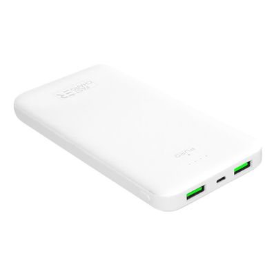 Puro - powerbank / batterie de secours rechargeable pour smartphone - 10000 mAh - 2 USB-A + 1USB-C