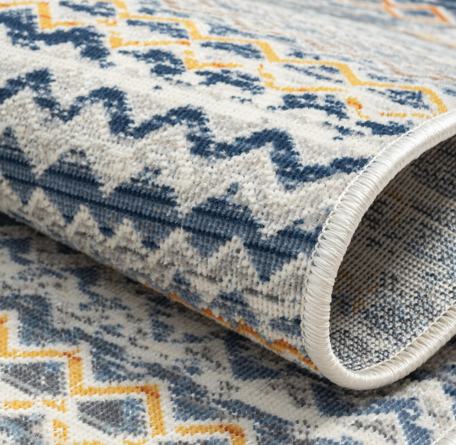 Teppich AURORA 1 - anthrazit-orange-creme - 170x240 cm