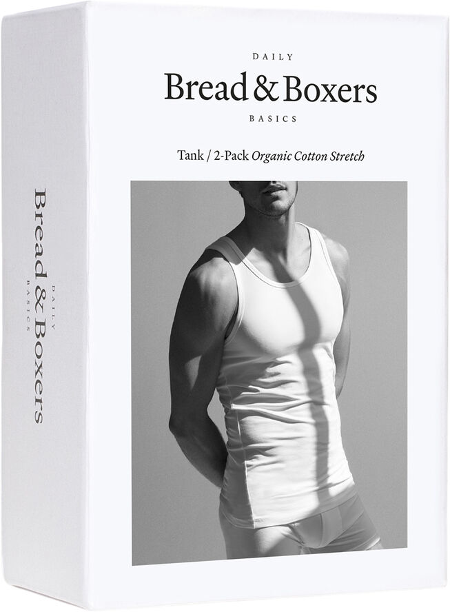 Bread & Boxers Tank 2-pack White