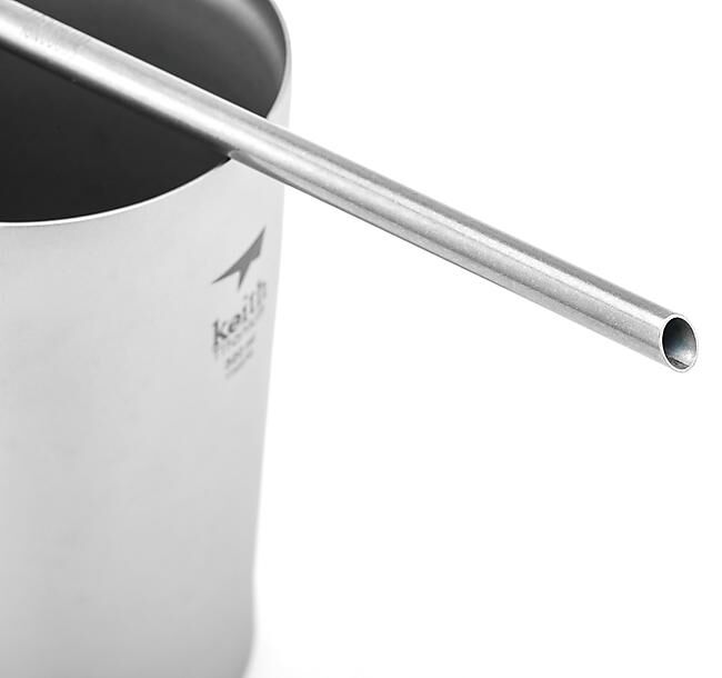 KEITH TITANIUM - PAILLE EN TITANE COURBEE