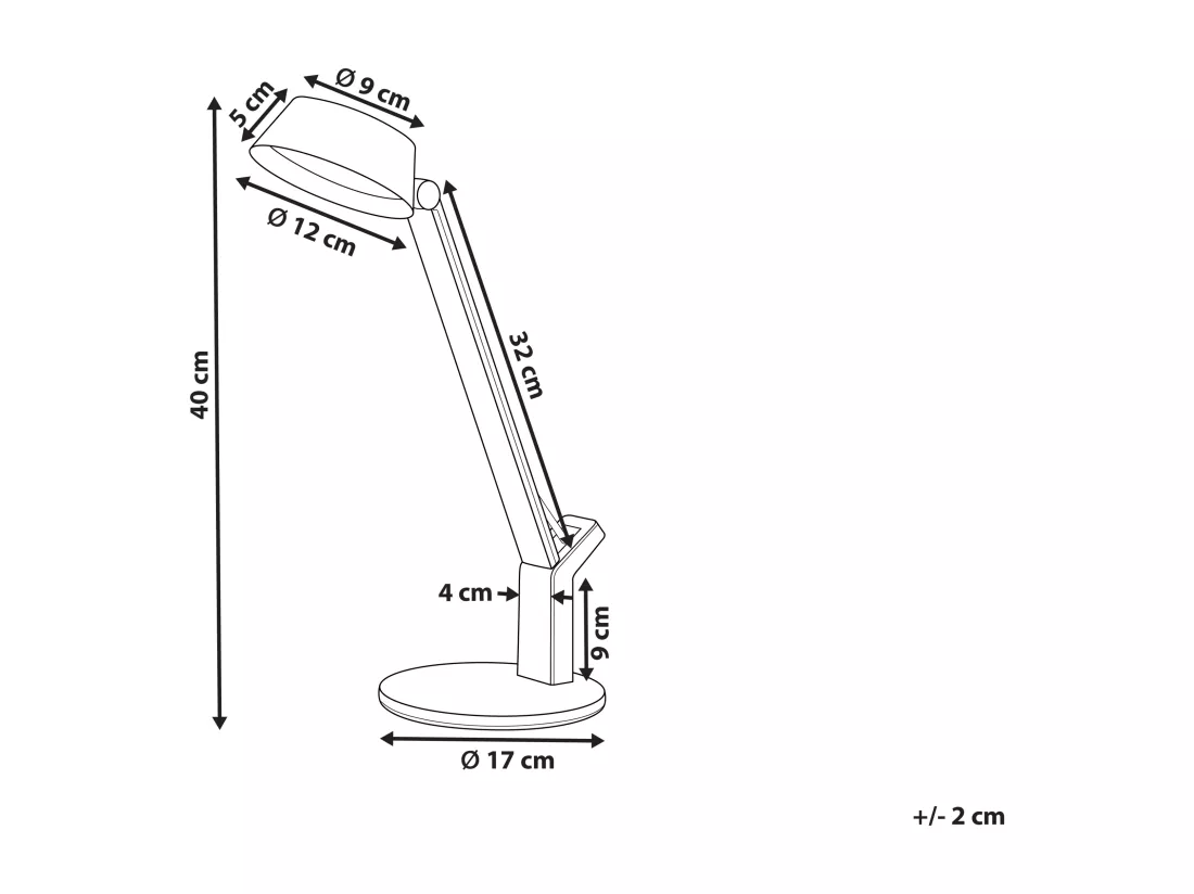 Lampe de bureau LED CHAMAELEON Avec variateur Métal Cuivré